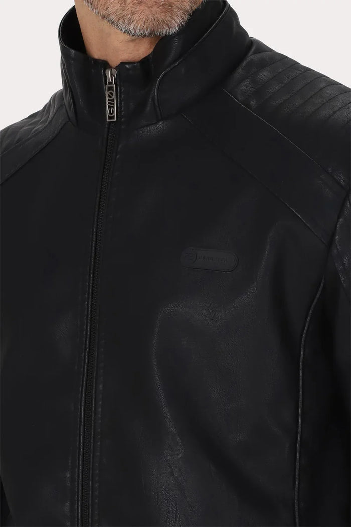 Chaqueta Pu Asphalt Negro Gangster - Gangster