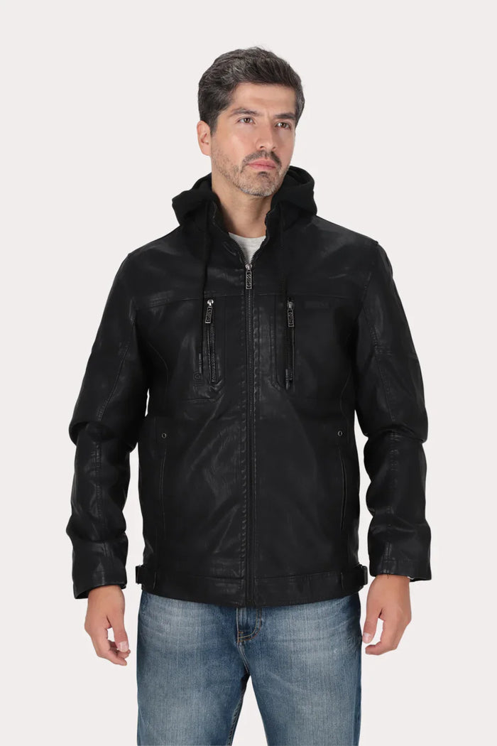 Chaqueta Pu Blacktide Negro Gangster - Gangster