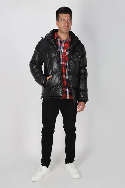 Chaqueta Pu Puffa Negro Gangster - Gangster