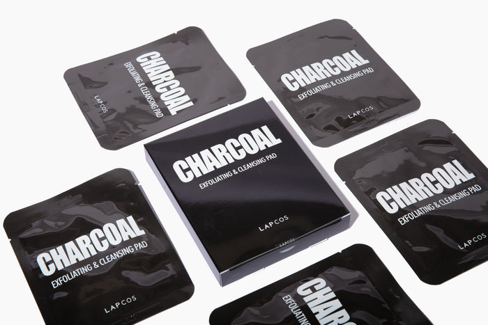 LAPCOS CHARCOAL EXFOLIATING AND FACE CLEANSING PAD 5-PACK