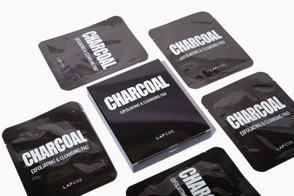 LAPCOS CHARCOAL EXFOLIATING AND FACE CLEANSING PAD 5-PACK