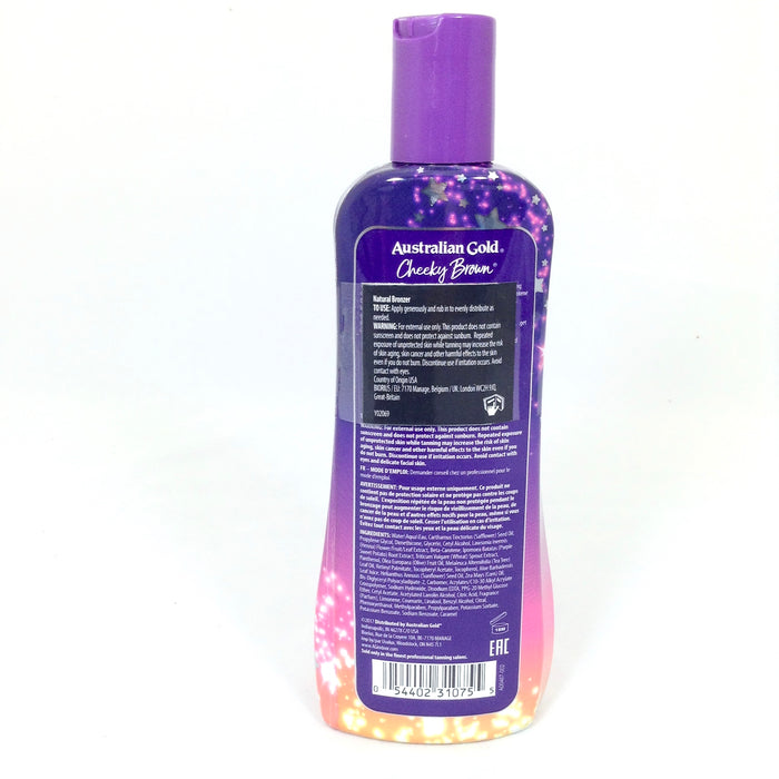Australian Gold Cheeky Brown immediate bronzer tanning lotion