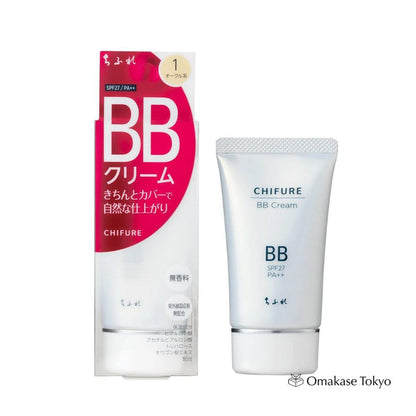 Chifure BB Cream Unscented 1 Ocher 50G - Natural Coverage Moisturizer