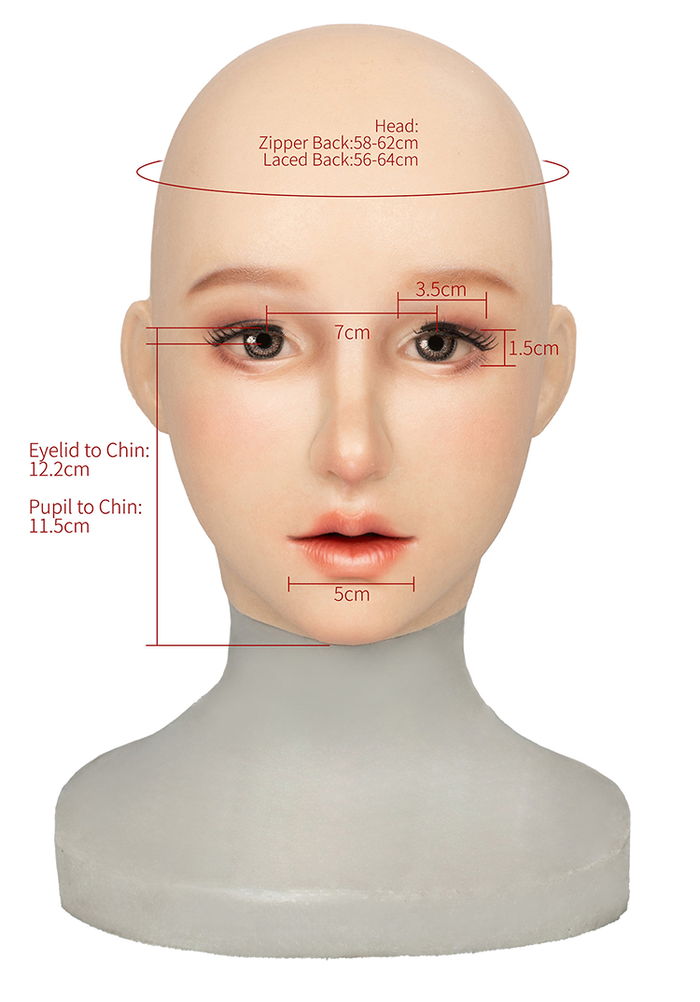 InTheMask by MOLIS Ching05 silicone doll mask in normal version, detailed facial features and realistic skin texture.