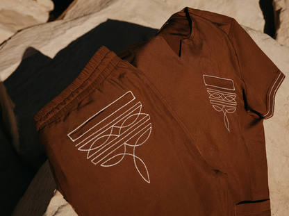 Chocolate Brown Boot-Stitch Top
