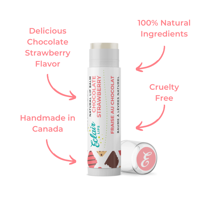 Eclair Lips Chocolate Strawberry Lip Balm