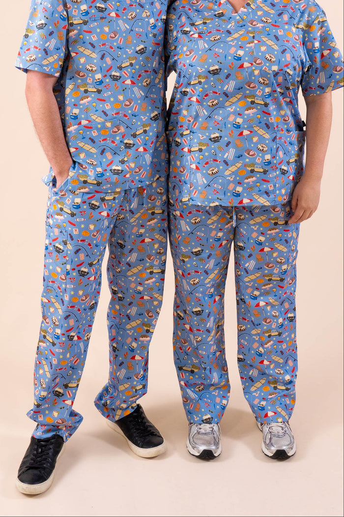 Chrissy Day – Unisex Printed Scrub Pants