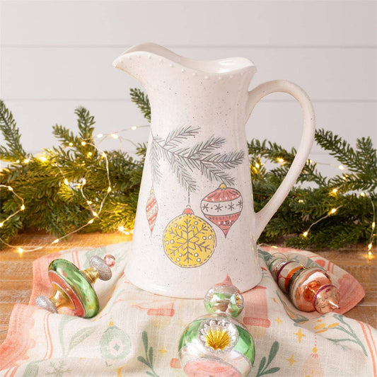 Christmas Ornaments Pitcher