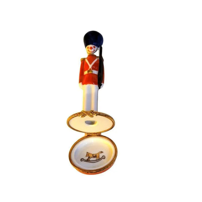 Toy Soldier Christmas Artoria Porcelain Limoges xmas theme christmas nutcracker toy soldier French Trinket Box
