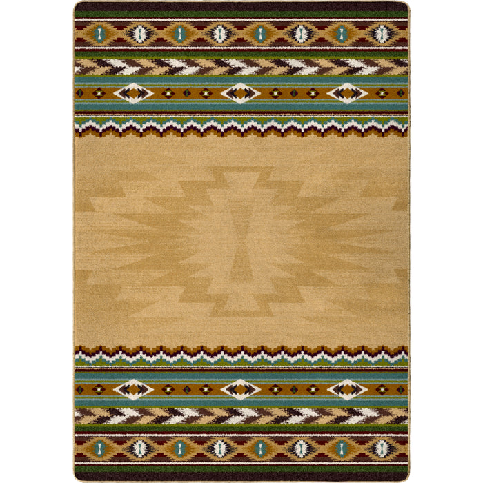 Image of an area rug, Cinnabar - Tan