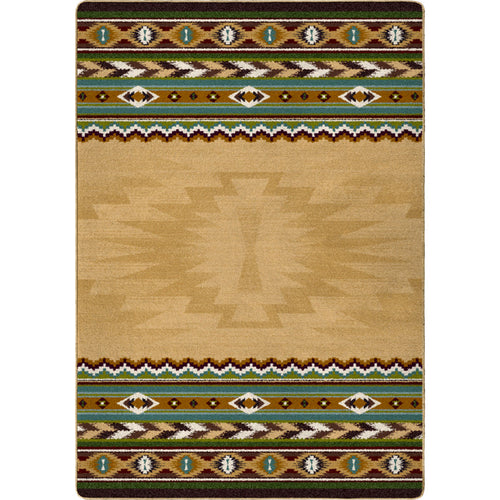 Image of an area rug, Cinnabar - Tan