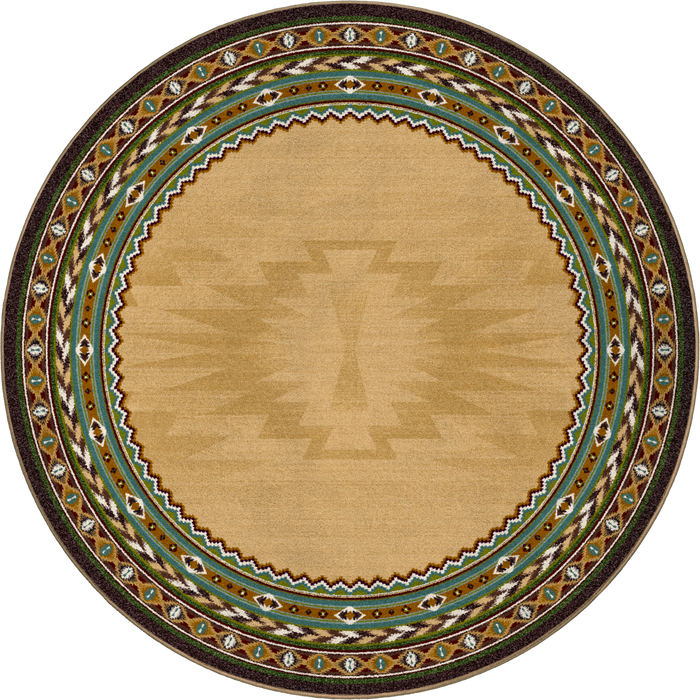 Image of an area rug, Cinnabar - Tan