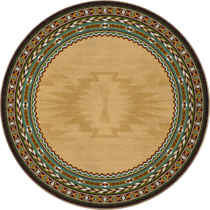 Image of an area rug, Cinnabar - Tan