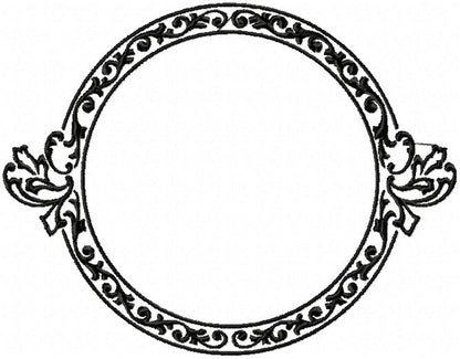 CIRCLE FILIGREE FRAME