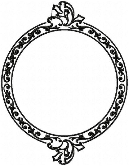 CIRCLE FILIGREE FRAME