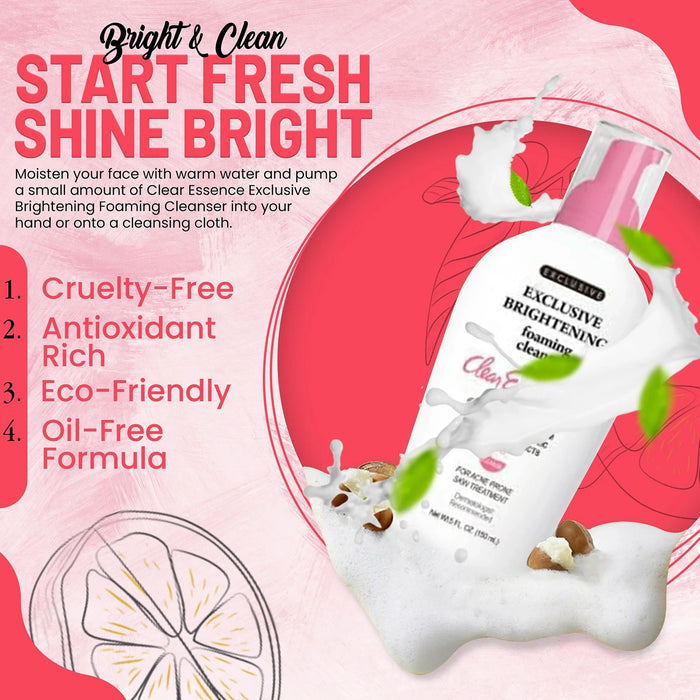 Clear Essence Exclusive Brightening Foaming Cleanser 5oz/ 150ml