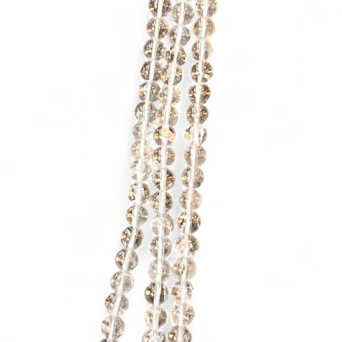Clear Quartz 6mm crystal bead strand