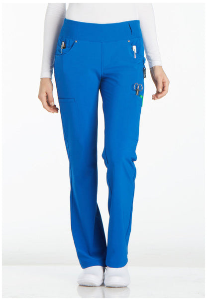 Clearance Cherokee iFlex Mid Rise Straight Leg Pull-On Scrub Pants
