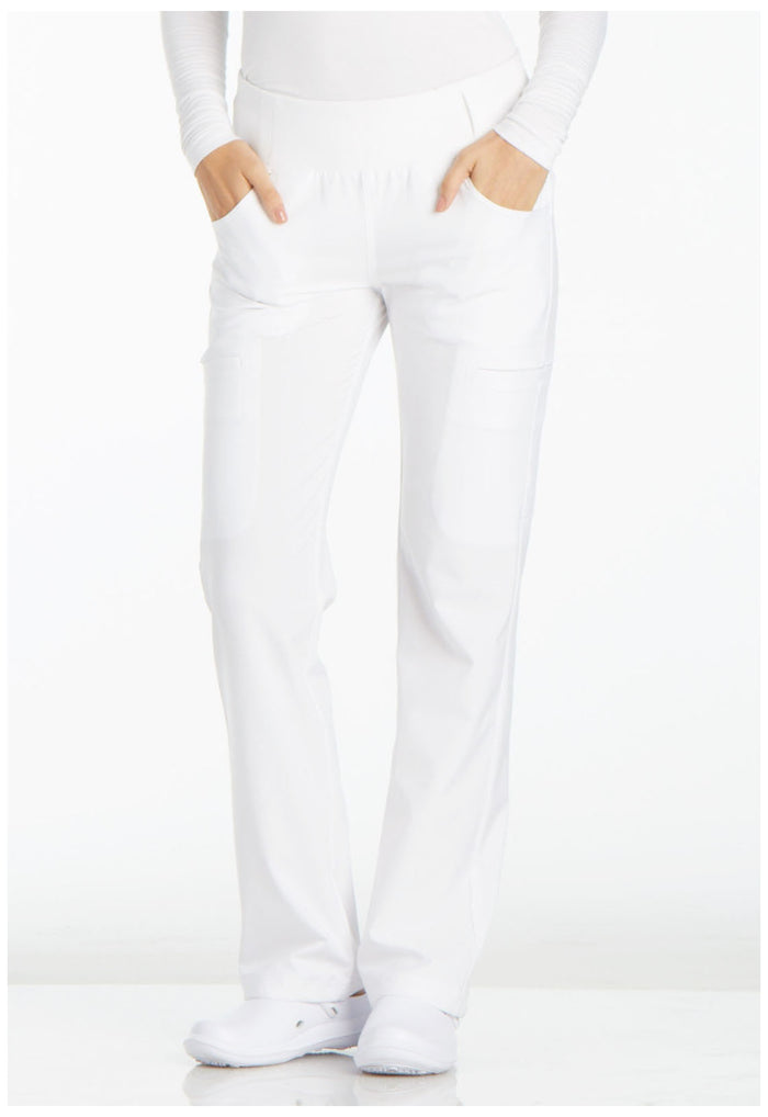 Clearance Cherokee iFlex Mid Rise Straight Leg Pull-On Scrub Pants