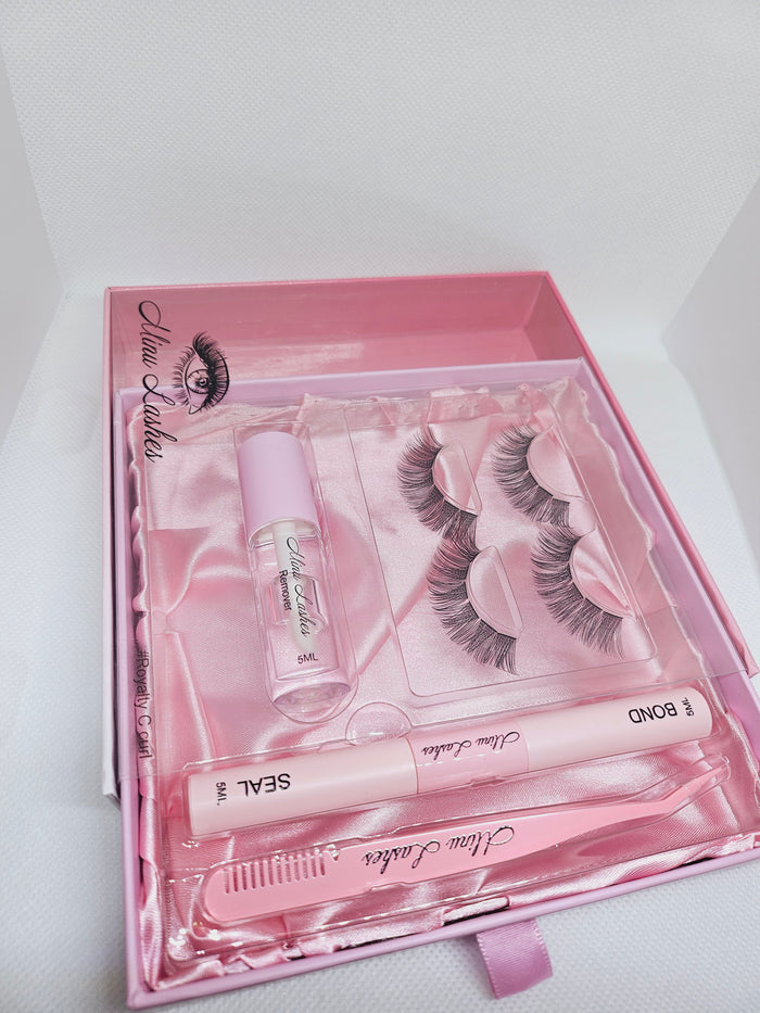 CLEARANCE The Royalty Curl C Box – Tweezer, Bond, Sealer, Remover by MinuLashes