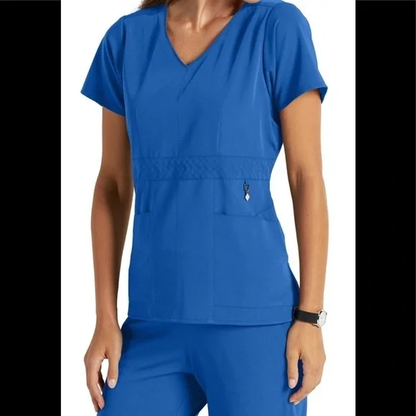 Clearance Vera Bradley Halo Collection Frida Empire Waist Scrub Top