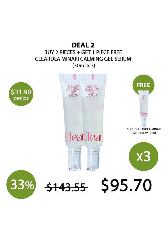 (BUY 2+1 FREE) CLEARDEA MINARI CALMING GEL SERUM