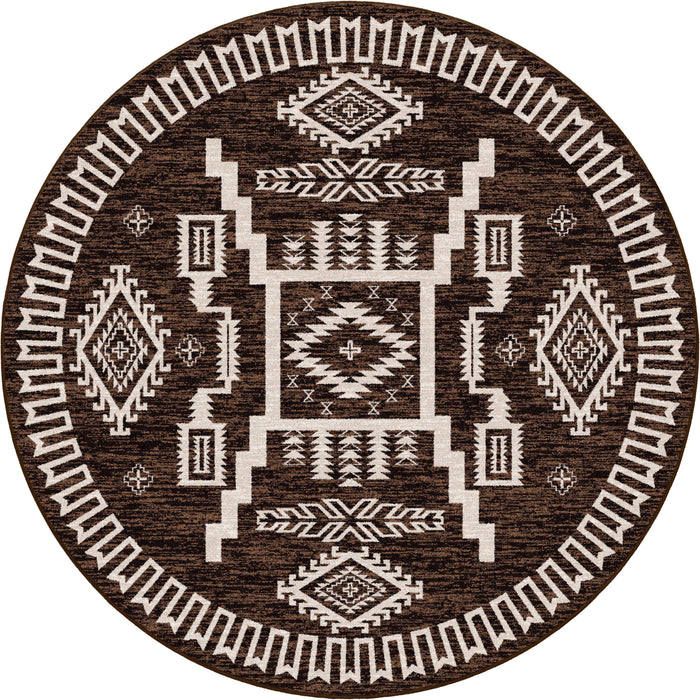 Image of an area rug, Cloudburst - Chocolate