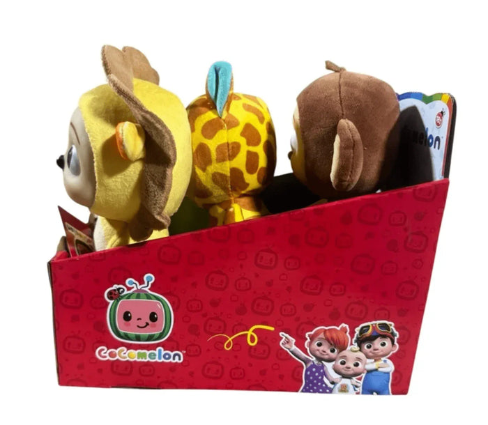 Cocomelon Plush JJ - Set of 3 (Lion, Monkey, Giraffe) Soft 8" - Happy Bargain Bin