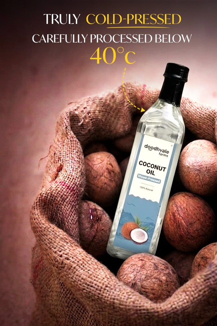 Coconut Oil - Wood Pressed 500ml (2 Unit Pack)