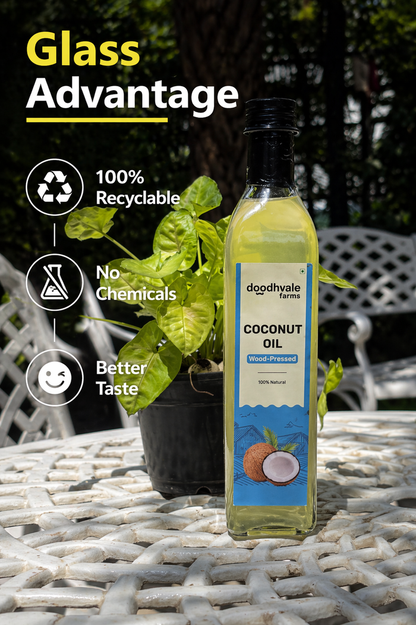 Coconut Oil - Wood Pressed 500ml (2 Unit Pack)