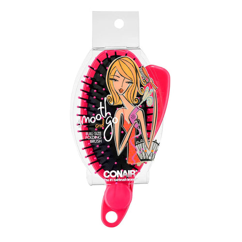 Conair Smooth and Go Full Size Folding Brush - ikatehouse