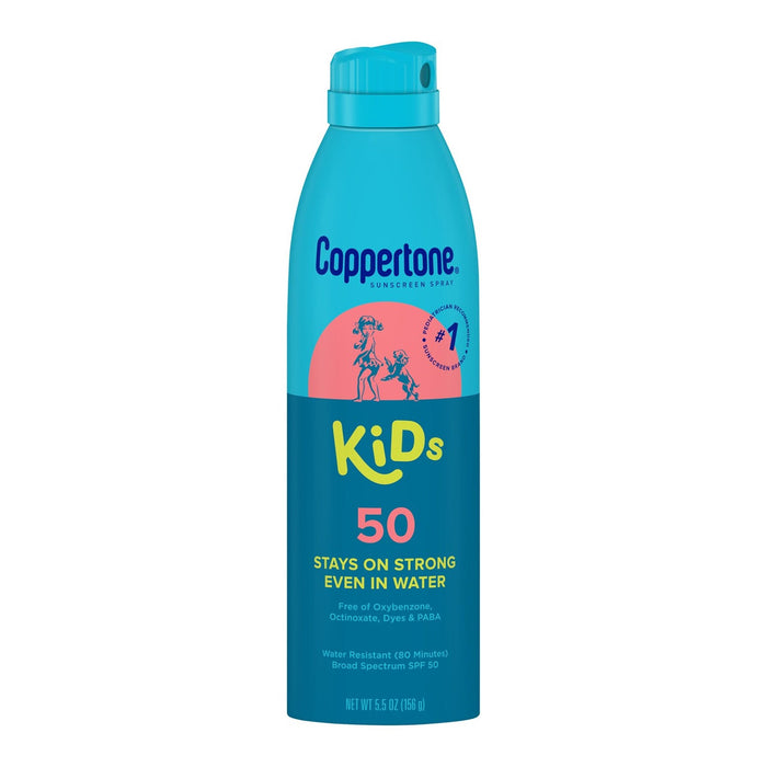 Coppertone Kids Sunscreen Spray SPF50 5.5oz/ 156g - ikatehouse