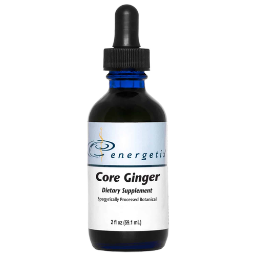 Core Ginger is a spagyrically processed botanical extract of the Zingiber officinale rhizome (underground stem) that supports normal digestion, assimilation, gastrointestinal function. and healthy immune and inflammation responses. Additionally, ginger has a warming quality that complements the actions of other herbs.*