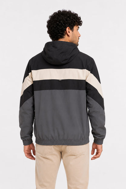 Cortaviento Deportivo Label Negro