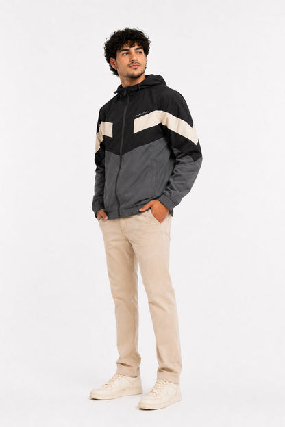Cortaviento Deportivo Label Negro