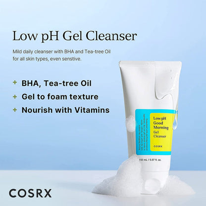 Cosrx Low pH Good Morning Gel Cleanser 5.07oz/ 150ml - ikatehouse