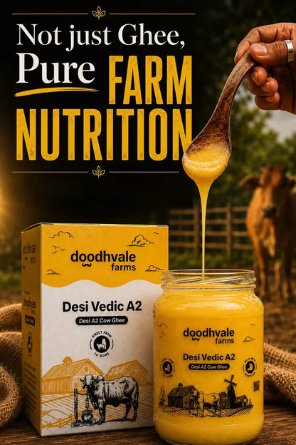 Cow A2 Vedic Desi Ghee - (900 ML)