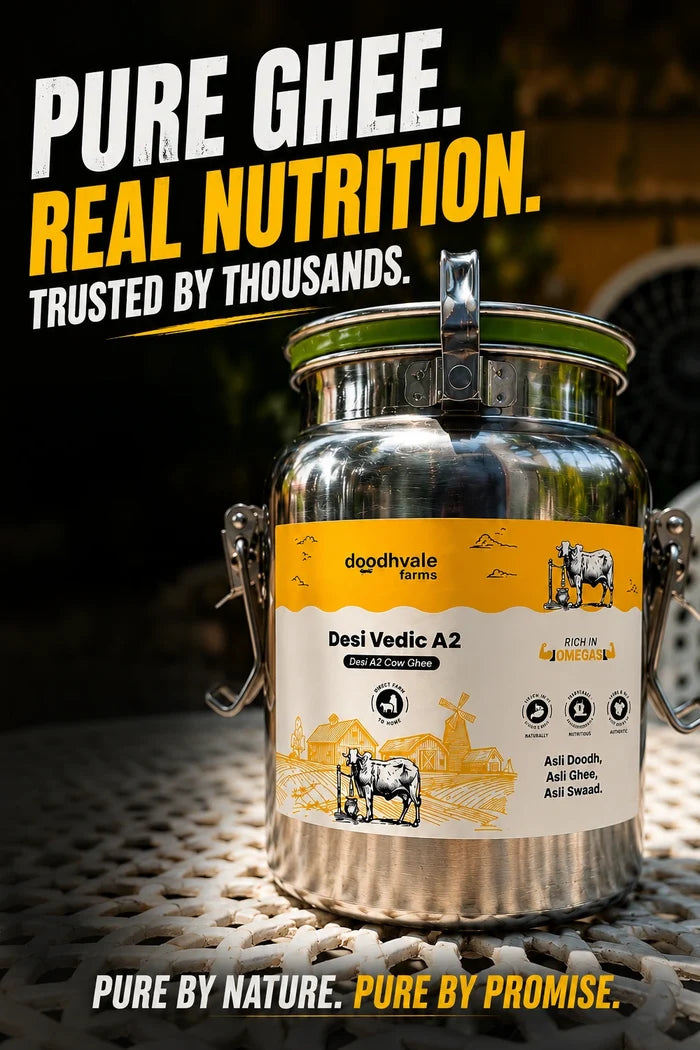 Cow A2 Vedic Desi Ghee Dolchi 5L