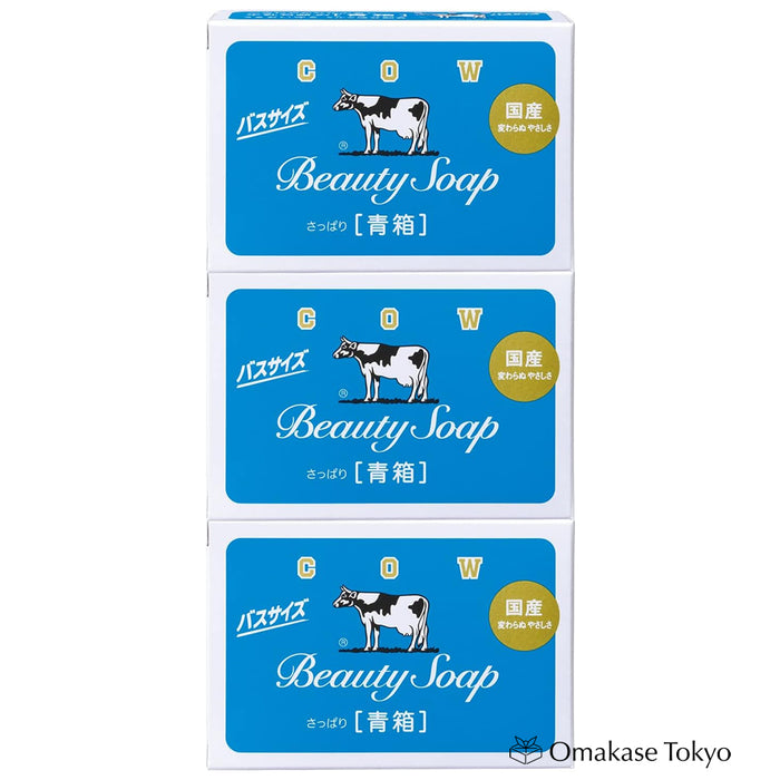 Cow Brand Blue Box Soap Aobako (3 Bars)