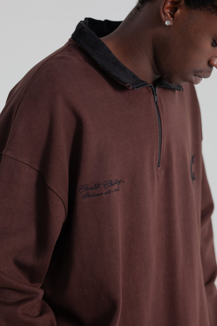 Crate 1/4 Zip Up Box Crew