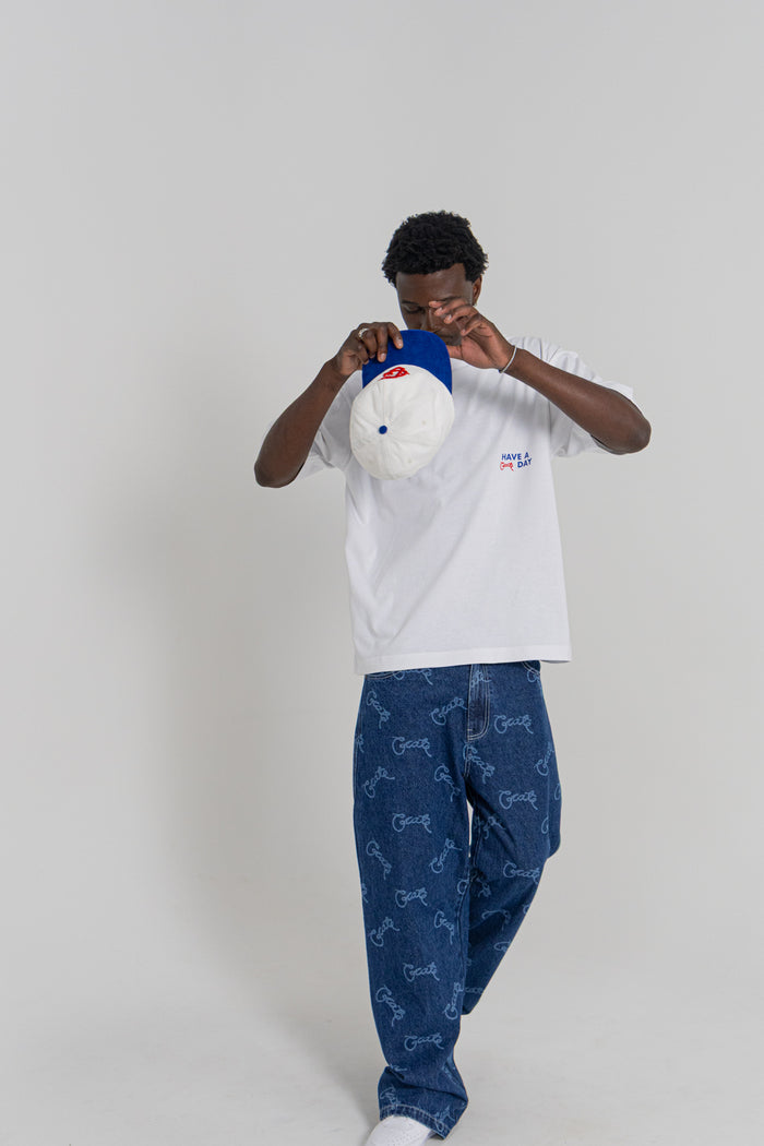 CRATE BAGGY BARRY LASER SCRIPT DENIM