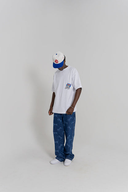 CRATE BAGGY BARRY LASER SCRIPT DENIM