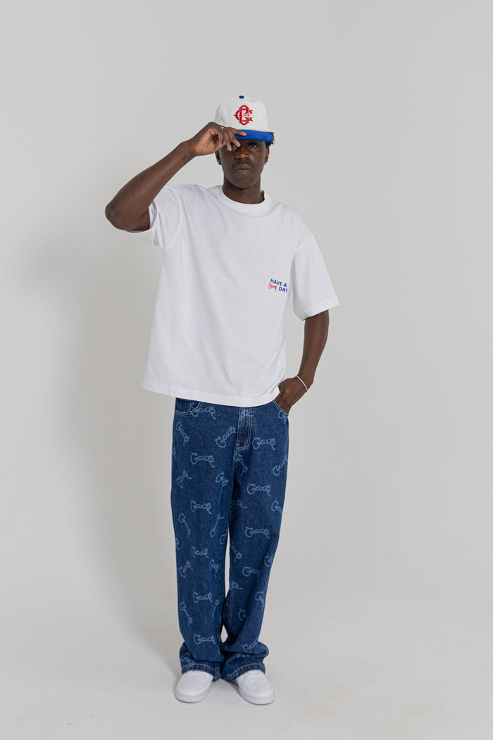 CRATE BAGGY BARRY LASER SCRIPT DENIM
