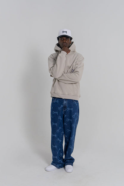 CRATE BAGGY BARRY LASER SCRIPT DENIM