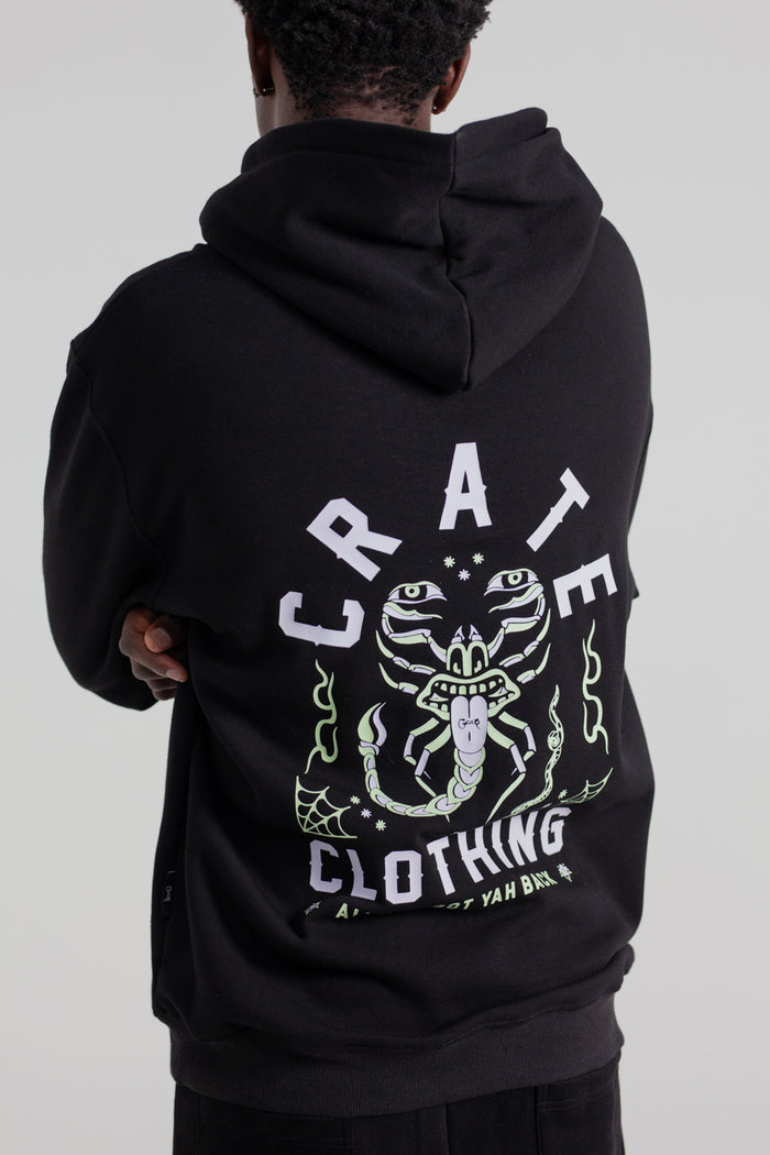 CRATE GOT YOUR BACK GLOW IN THE DARK PRINT HOODIE