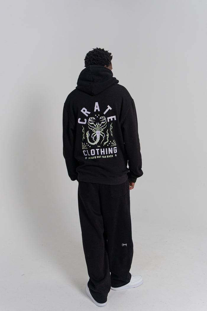 CRATE GOT YOUR BACK GLOW IN THE DARK PRINT HOODIE