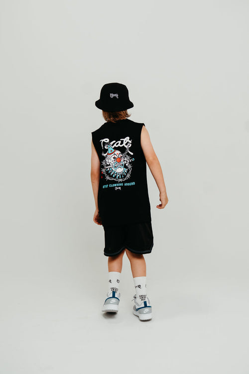 CRATE KIDS CLOWNING AROUND MUSCLE SINGLET