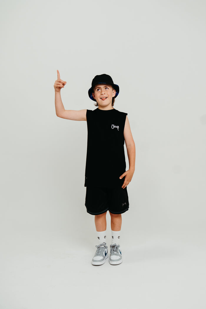CRATE KIDS CLOWNING AROUND MUSCLE SINGLET