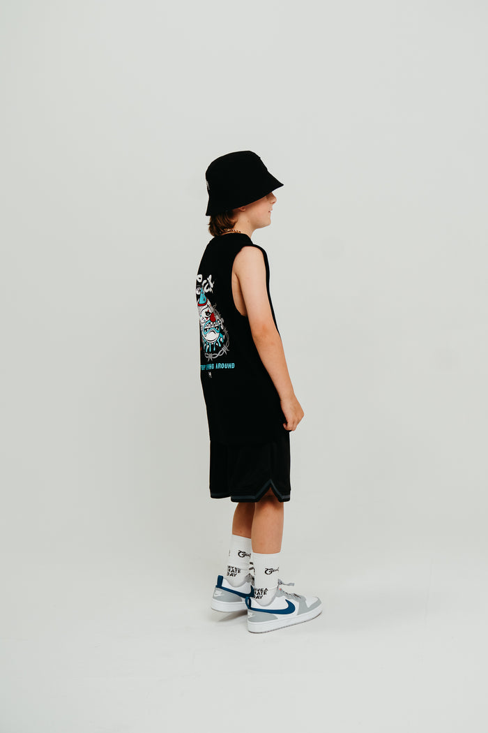 CRATE KIDS CLOWNING AROUND MUSCLE SINGLET