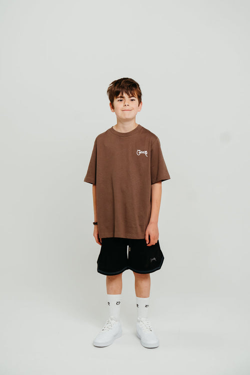 CRATE KIDS  SCRIPTED BOX FIT T-SHIRT
